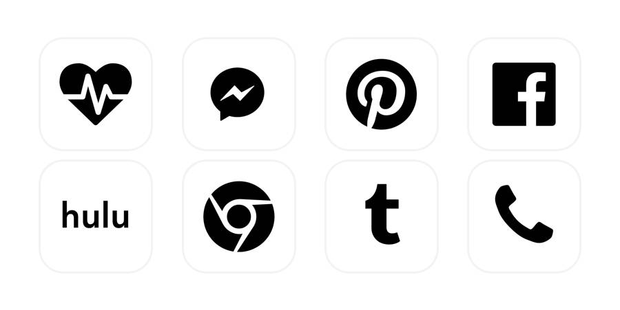 black cool icons Balík ikon aplikácií[Ue6KubCTf06z2trGL1cy]