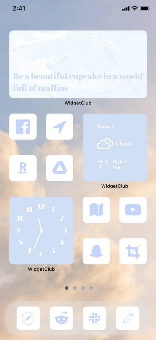 sky template☁️☁️💙ホーム画面カスタマイズ[eOhN5ouXH3UWGOxzXpaw]