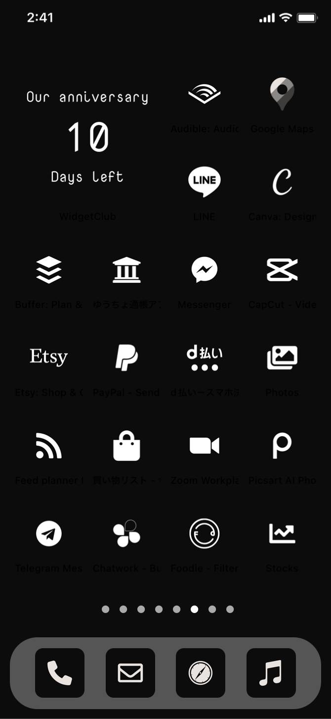 black cool theme home screenИдеи за начален екран[fr1XG2r5IJEMllHmUpQn]