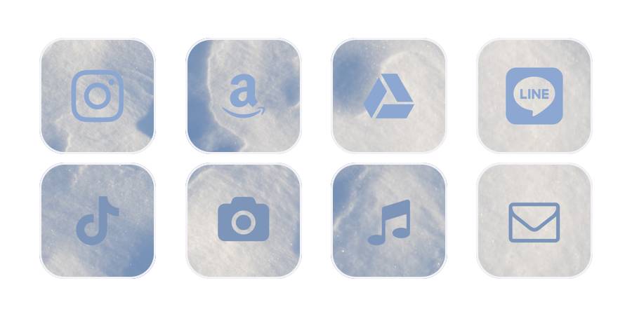 Snow sparkle Pachetul de pictograme pentru aplicație[QWb9PLuhGT5vhggb4EWc]