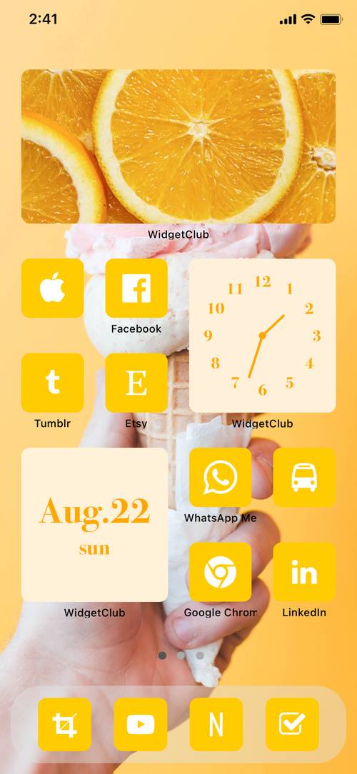 Oange passion color theme🍊🧡 Home Screen ideas