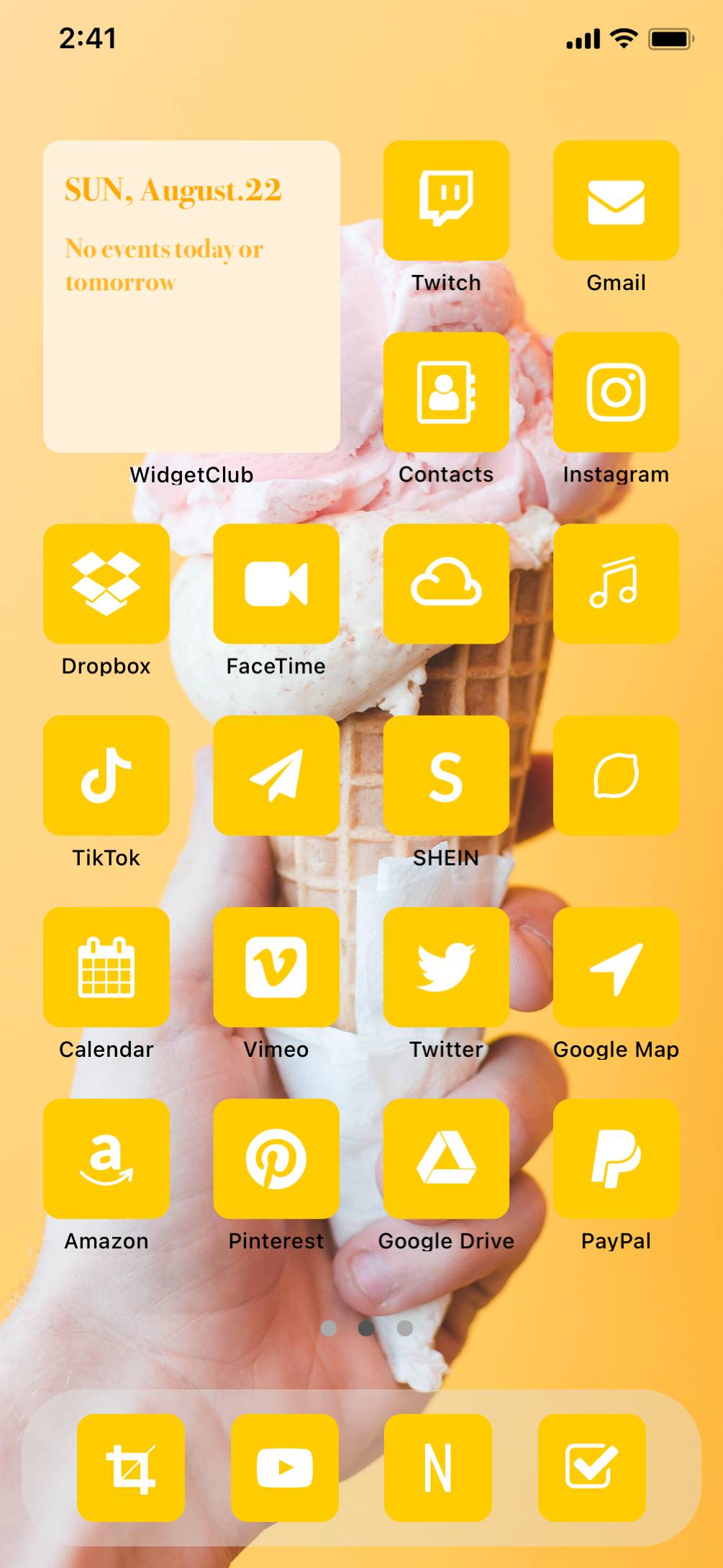 Oange passion color theme🍊🧡 ホーム画面カスタマイズ