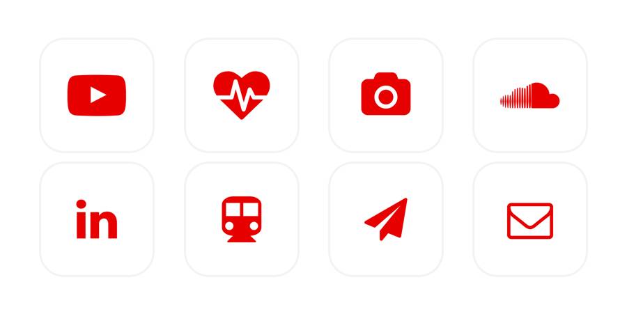 red icons App Icon Pack