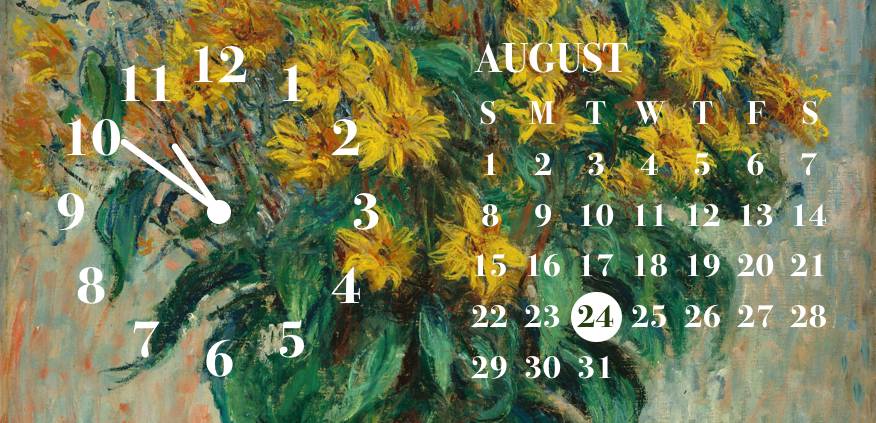 Yellow flower calendar Clock Widget ideas[fP66Q8VnJLOtxyzmiIwi]