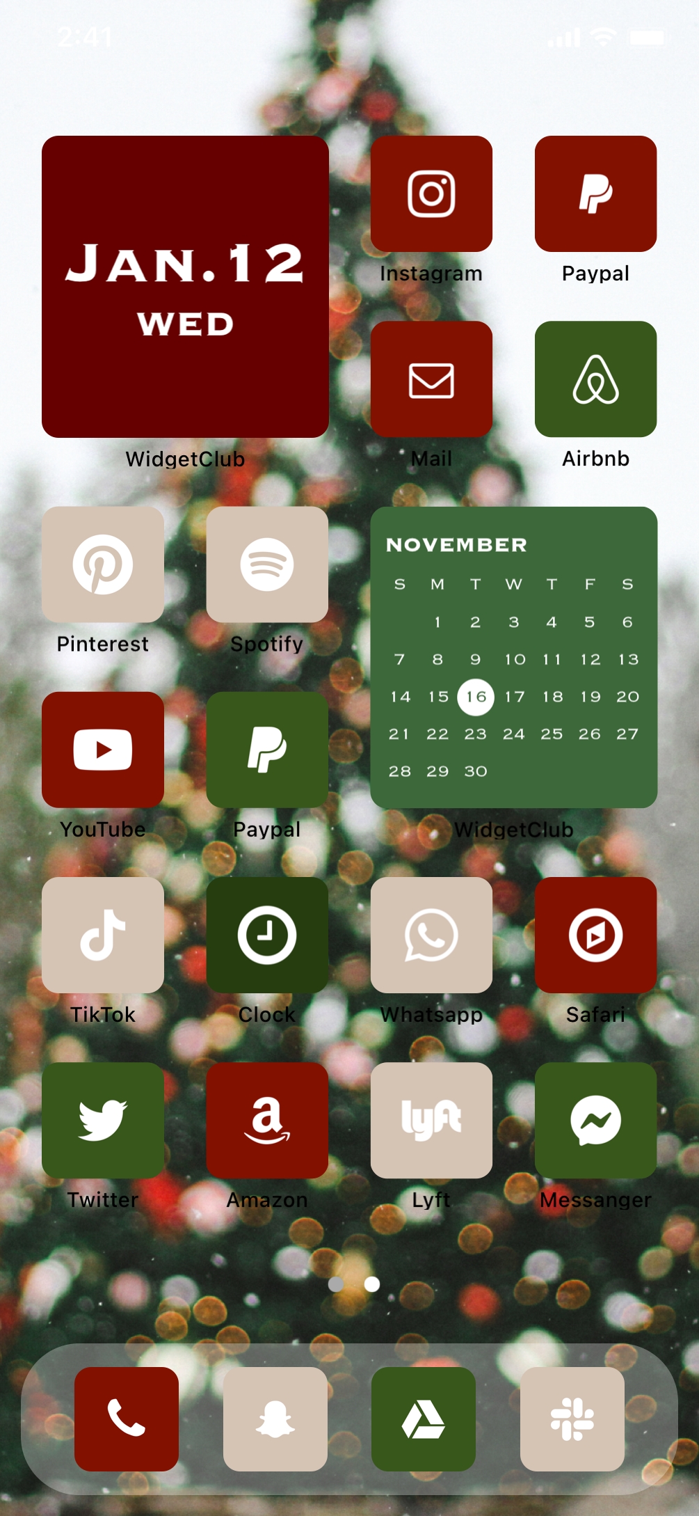 Aesthetic Christmas simple theme Home Screen Idea [SPJ4SwerLFOKSlgxeTYU] by Emma