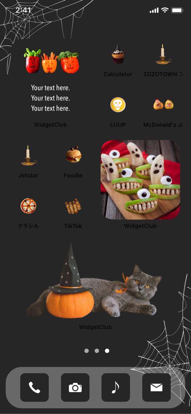 Halloween dinner home screenHome Screen ideas[Gto06DMLzV2xRNAeXJqw]