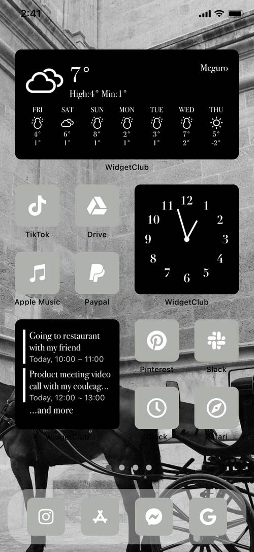 Dark cool gray home screen Ideeën voor het startscherm[UiEWzjR5Zn6UOgWS2ZF8]