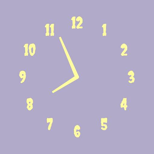 purple yellow clock widget時計ウィジェット[zTkyOFKNGlkzbvMl1j9S]