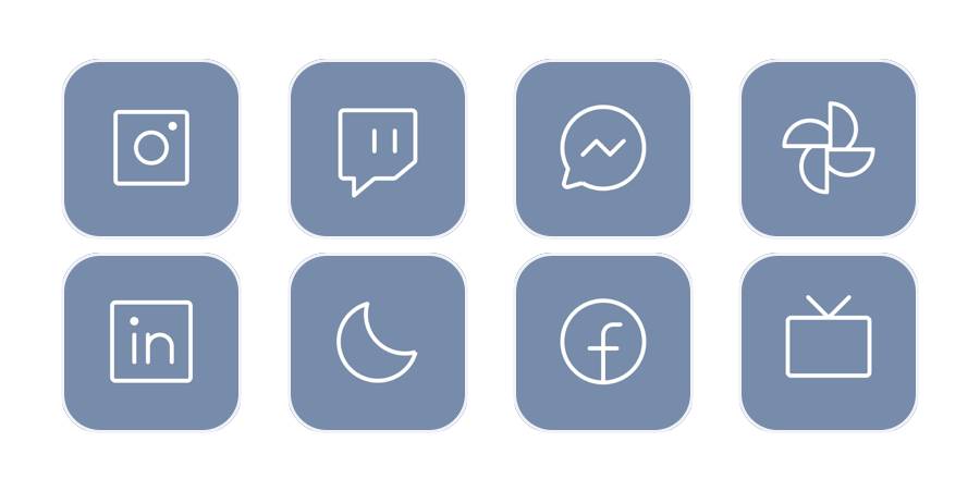 blue simple app iconpack ชุดไอคอนแอป[x5Za5k3JszgQA1r7qm6v]