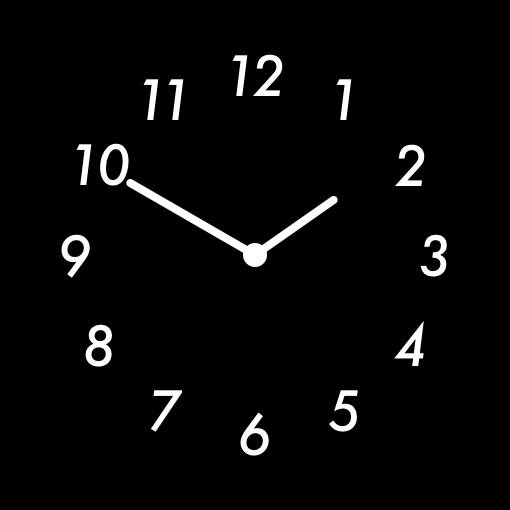 black simple นาฬิกา แนวคิดวิดเจ็ต[XBpo0lLC8yo9iZLxnigh]