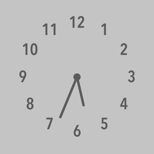 Gray Clock Widget ideas