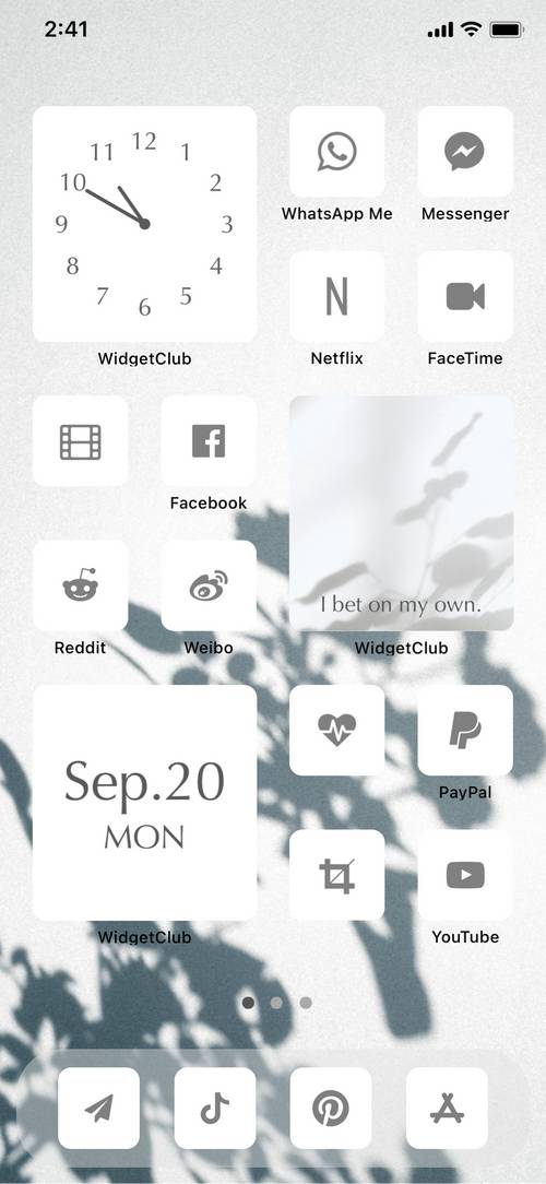 Simple gray fade templete Home Screen ideas[mxrYcUI9iCFyzM931zbJ]