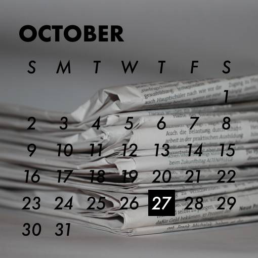 Gray Calendar Widget ideas
