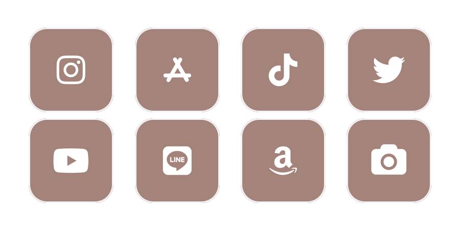 Pastel Brown iconpack Paket ikona aplikacije[lcw4JESRepEUcccWLfb2]