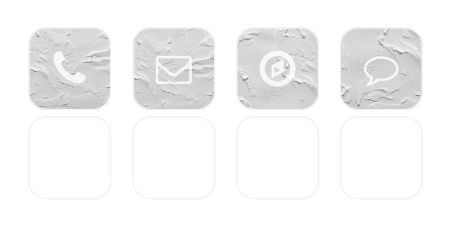 white icon setアプリアイコン