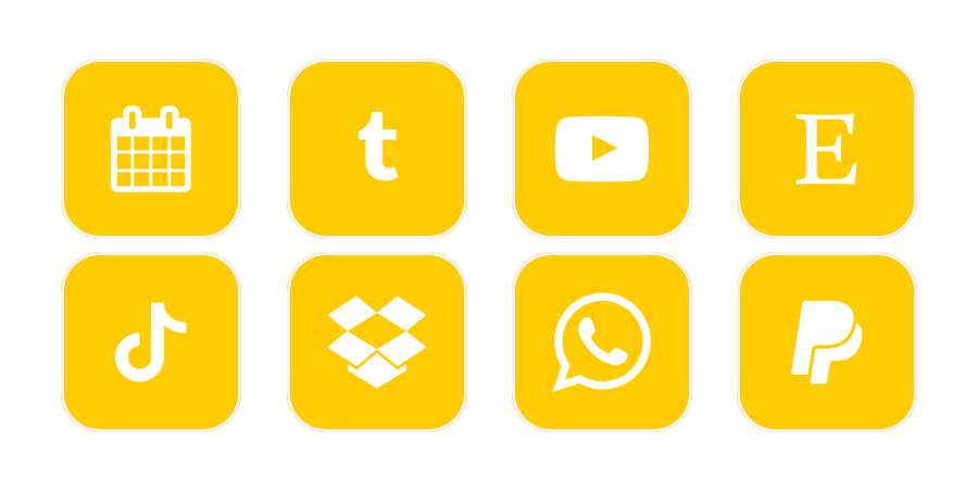 yellow icons حزمة أيقونة التطبيق[ca32Lpv5bdi3gm4TnjKe]