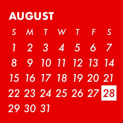 Red calendars 日历 小部件的想法[aaj86JxXdGbvfwEiqag9]