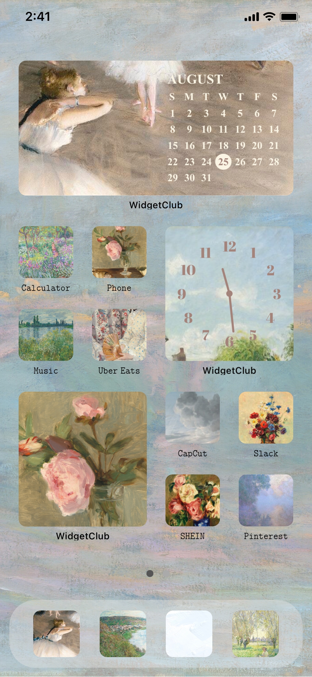 Aesthetic Oil painting x impressionism Home Screen Idea