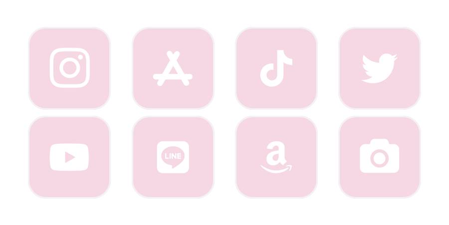Pastel pink iconpackアプリアイコン[sq7rHjMUnKBzkot8PSbO]