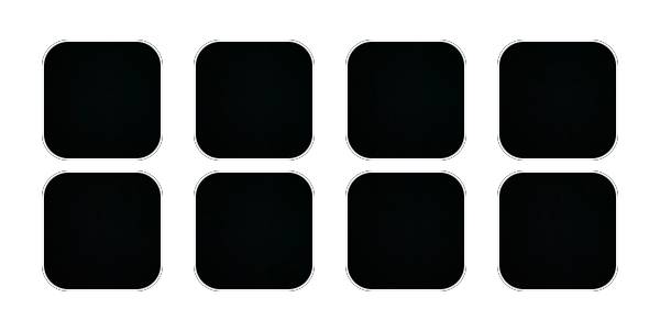 Noir Pack d'icônes d'application[0BwTW74EK9FcezDQSfl3]