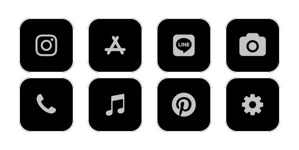 black icon App Icon Pack[Y63KOLu4eCbnAgcuADS5]