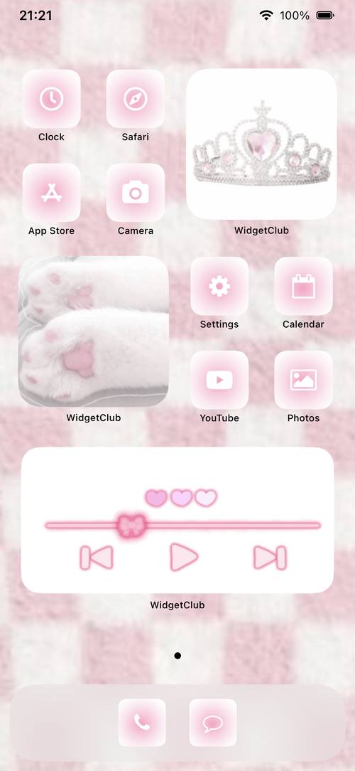 Pink plaid theme💕 Home Screen ideas[03UJJHwjYZl1ydpcyJwa]