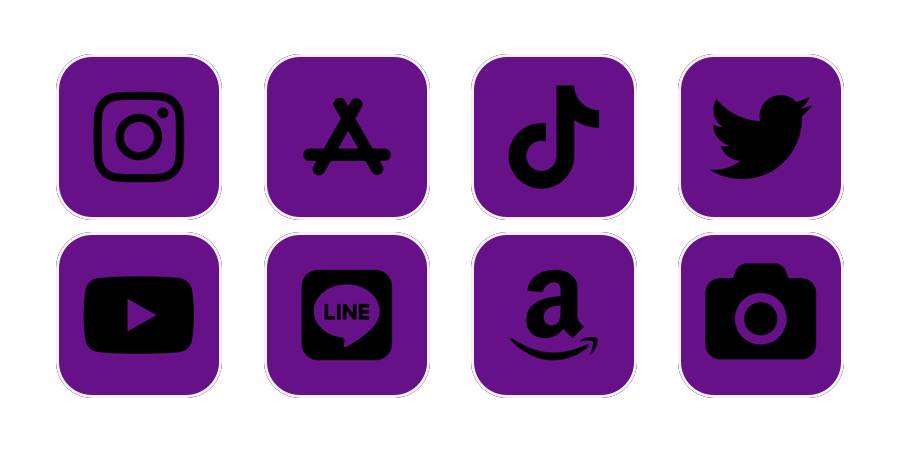 紫Pakiet ikon aplikacji[EOp0npzLy7V12moIOedF]