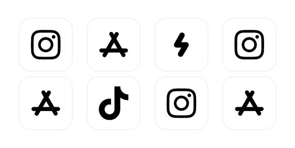 白い App Icon Pack[oddEPBhE2rk24fZSXFq1]