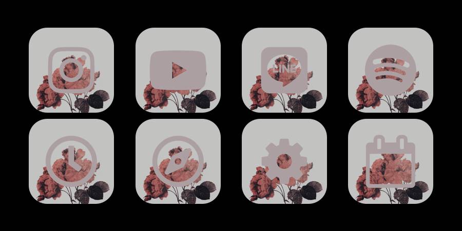Rose App Icon Pack[XZS2HpSZV0kyaDlX0bXi]