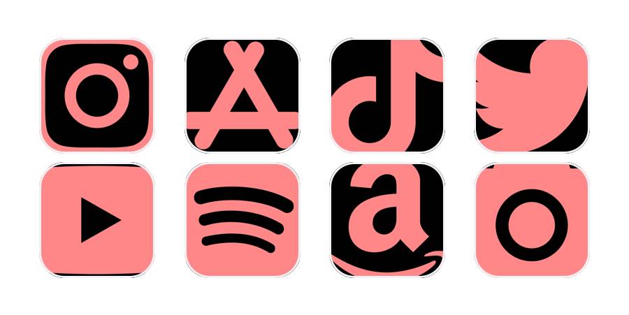 black pink Paket ikon aplikacij[xYiQyj7D7dh3AxAqVmRL]