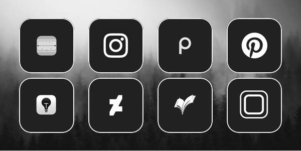 BR - ícones de aplicativo brasileiro - dark gray/ white Pakiet ikon aplikacji[WLUsG7MC8YLTS3DgwuT3]