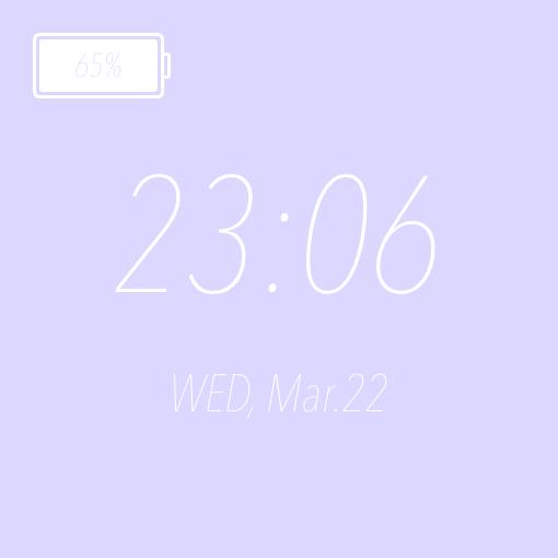 Purple pastel widget 時間 小部件的想法[dMc4cxkmQcVsyFJ1Q8bw]