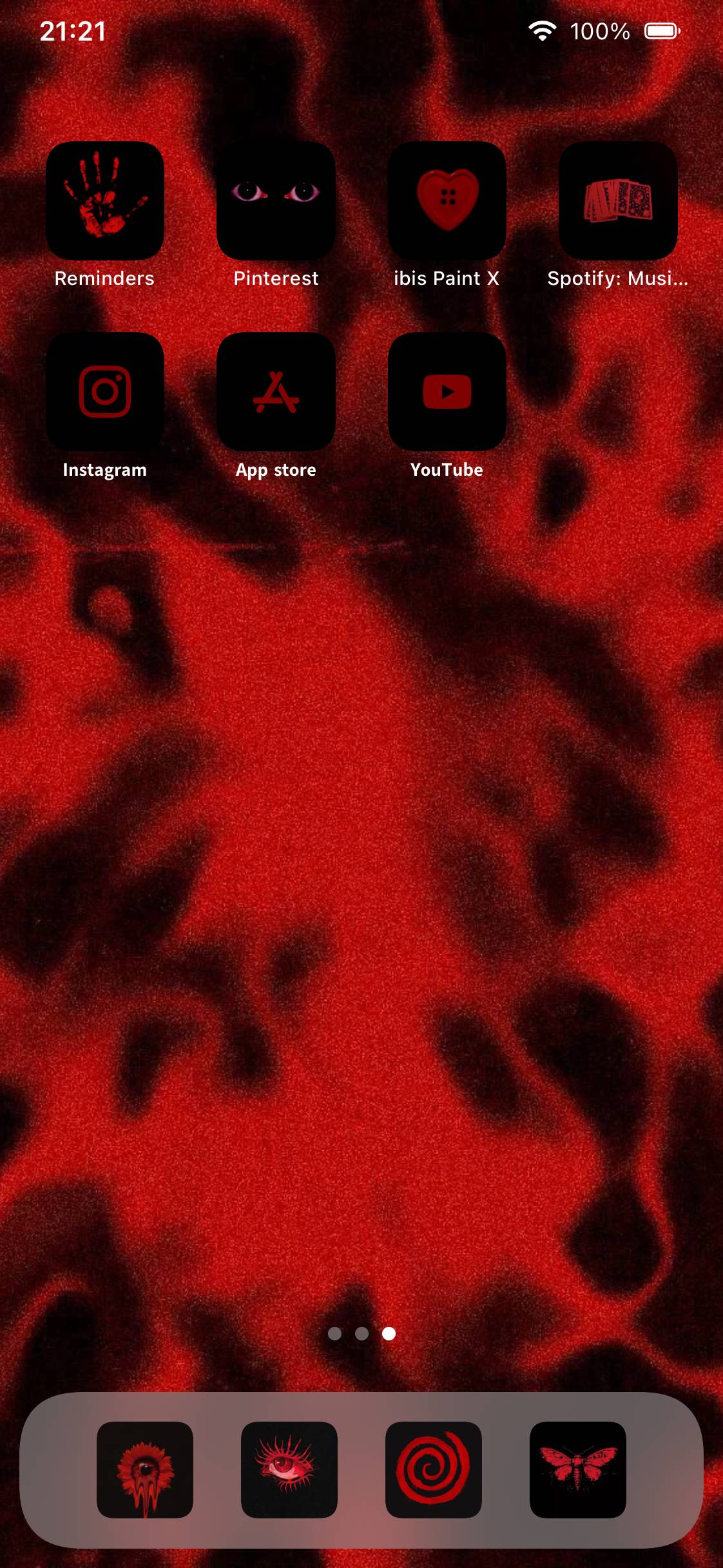 Dark redHome Screen ideas[IidvVav0r5REAZRaqFN4]