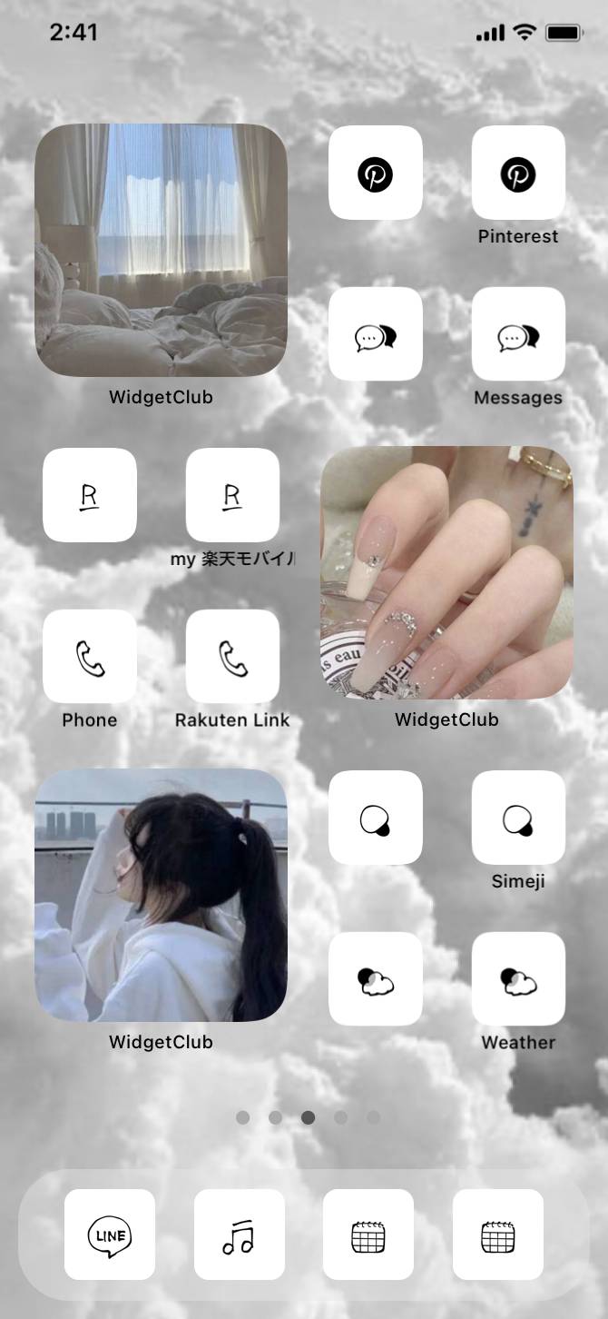 White🤍 ホーム画面カスタマイズ[N7otw7MVPVXHaB8RvdPj]