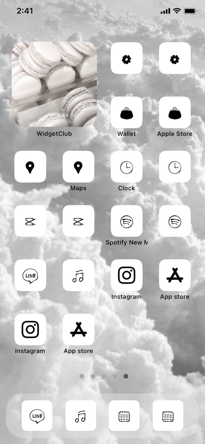 White🤍 ホーム画面カスタマイズ[N7otw7MVPVXHaB8RvdPj]
