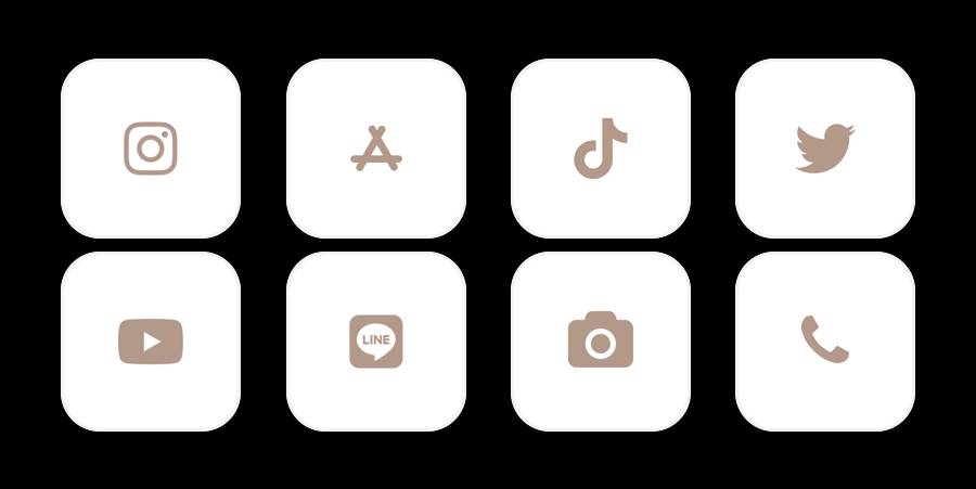 モノクロApp Icon Pack[M06UJRCtSQ2h0SlsuLqI]