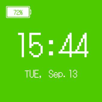現在時刻　バッテリー เวลา แนวคิดวิดเจ็ต[xXo3rvKrLjnxuapFINgD]