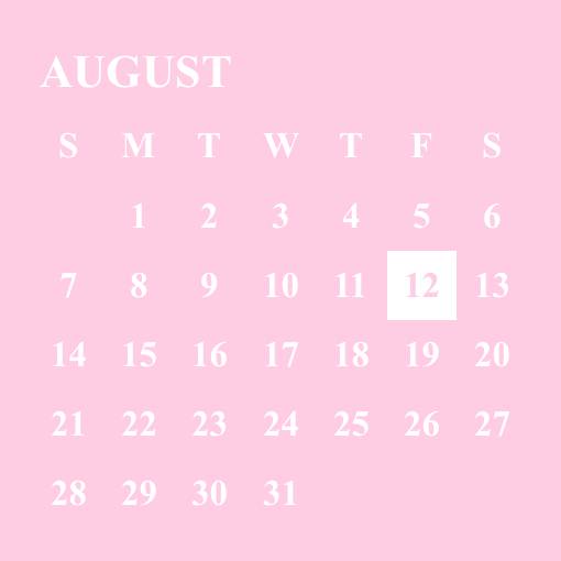 Mystic pink widgetsカレンダーウィジェット[vibaJCZOWRslTsO8pl5d]