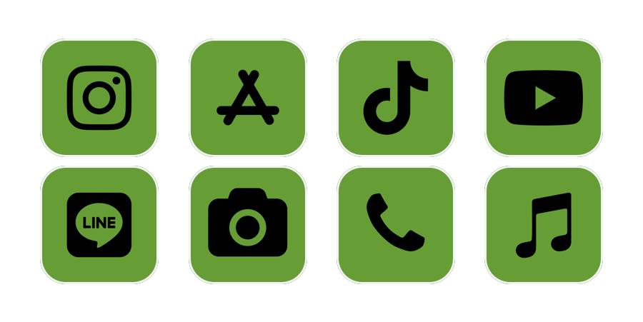 緑App Icon Pack[m0PiDNxojKYUTqvJdaj0]