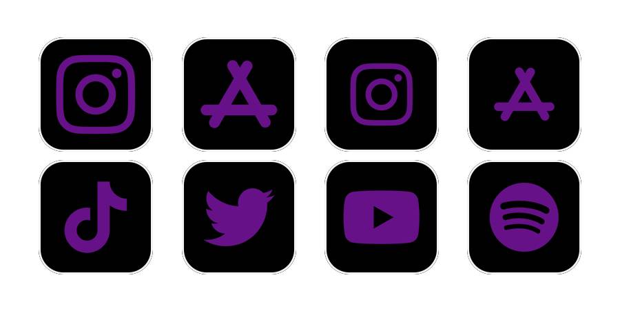 purple Пакет икона апликација[LOeU6TsKPdwc9iovoqdS]