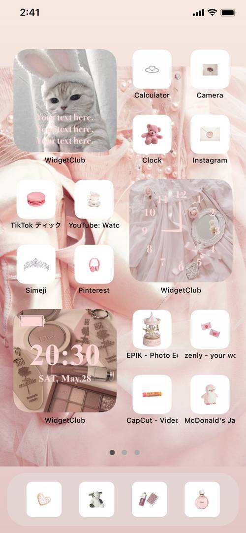 French girly Home Screen ideas[F3X9S49Q6zhBwnmMOoPA]