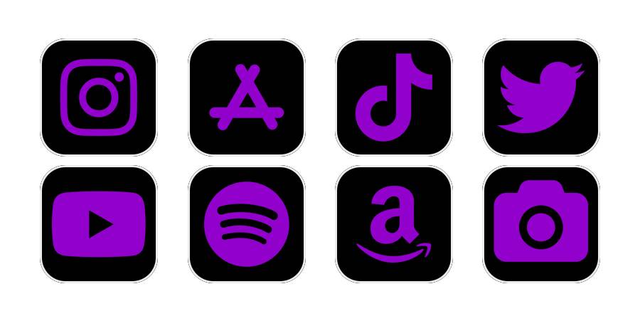 Dark purple! Pacchetto icone app[DB76a3Pk1BVXAZkSvgdl]