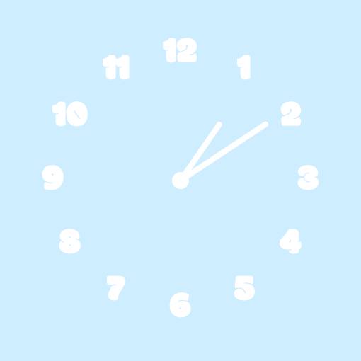 pastel blue widget Reloj Ideas de widgets[0FbHcBLFHtWDU4aPj6GZ]