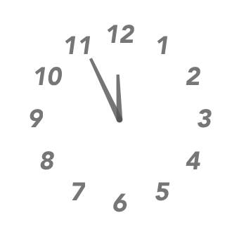 時計(灰色) Uhr Widget-Ideen[OGFmT8eNd8t85WnWWlFg]