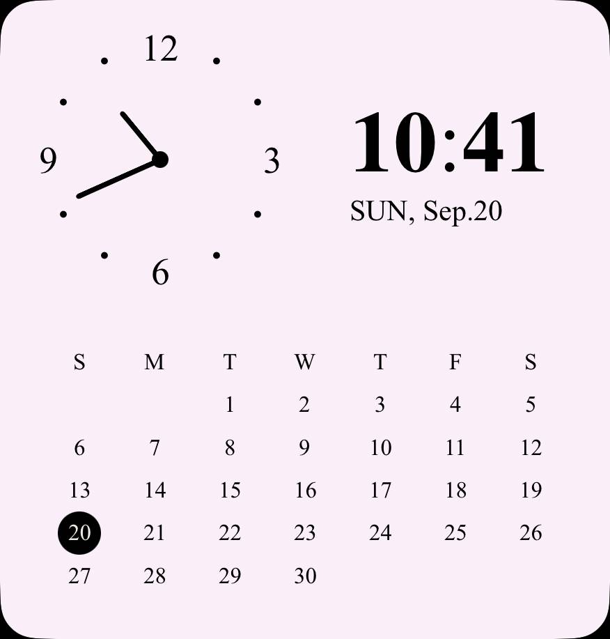 Pretty Clock Widget ideas[mFzJu3cxNnOnpULFIrbI]