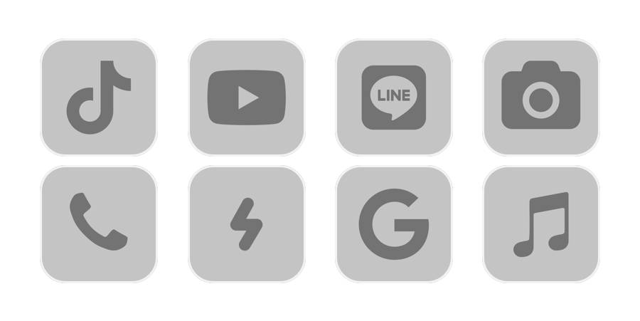 Gray App Icon Pack[PgLZdKk5TkmkAbN19Znc]