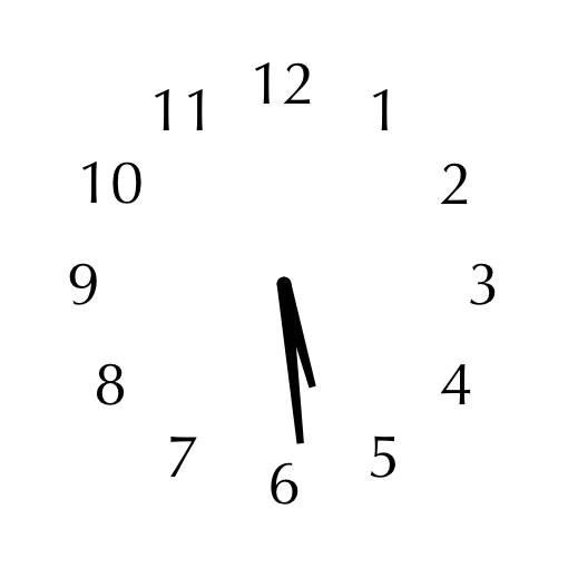 White Clock Widget ideas[VnRs5tS7ETmWkqmLk3g2]