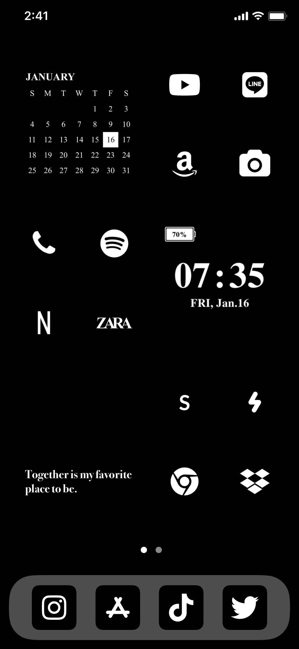 ぶらっくHome Screen ideas[C3HleCGeqZaBPJfZrv0B]