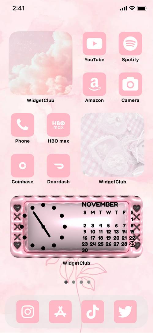 Pink Home Screen ideas[h1DtYHUIM8JE2C6fIpBc]