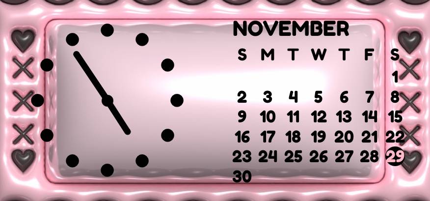 Pink Clock Widget ideas[h1DtYHUIM8JE2C6fIpBc]